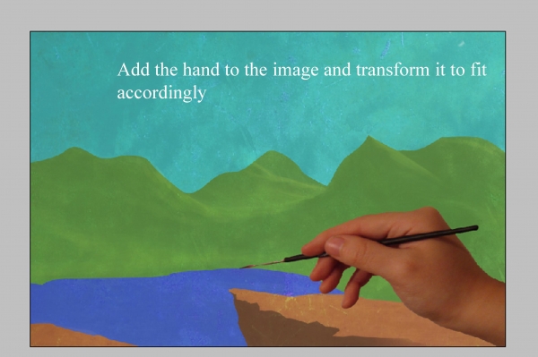 Creation of painting my dream land: Step 11